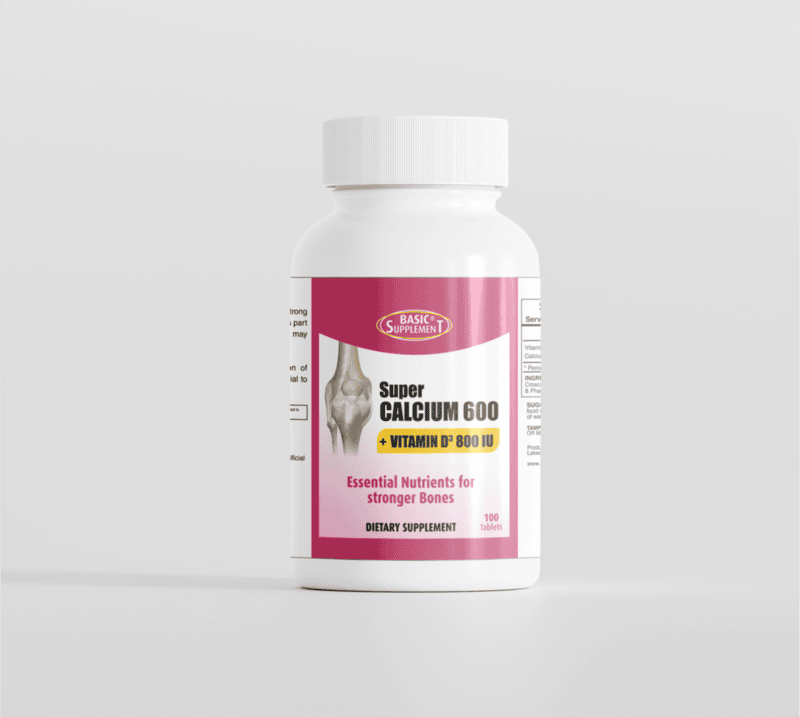 Super Calcium 600mg + Vitamin D3 800 IU Super Calcium 600mg + Vitamin D3 800 IU