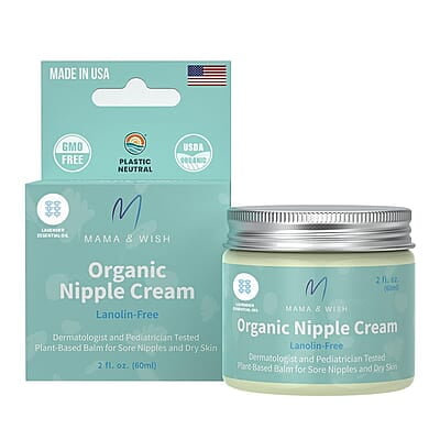 Mama & Wish Organic Nipple Cream - 2 oz