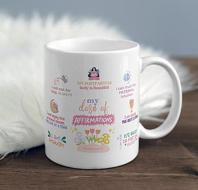 Postpartum Daily Affirmation Mug